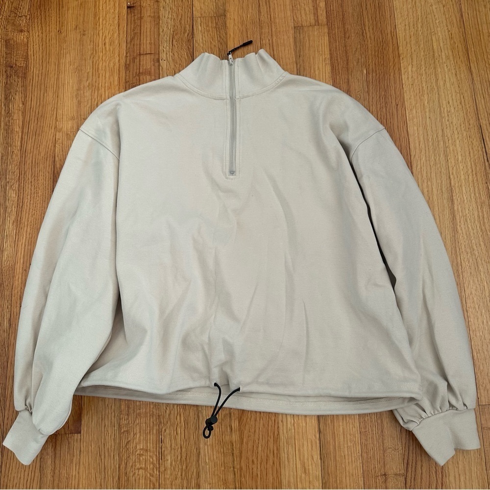 Melloday Sweatshirt Womens Small Pink 1/4 Zip Pullover(o)